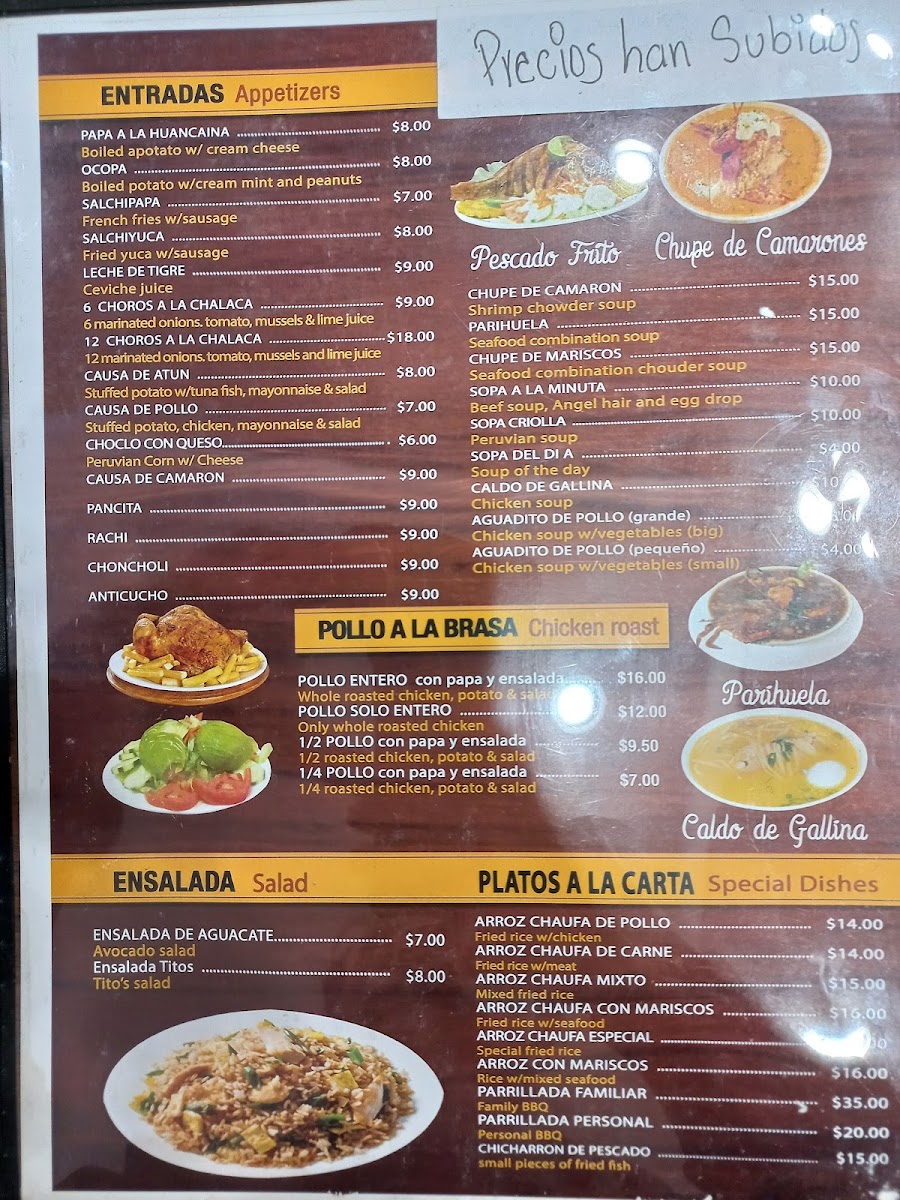 Titos Pollería Restaurant Menu - Image 4